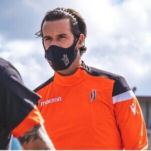 3/$88❤️player issue Macron Hamilton Forge FC 2020 zip neck pullover training top